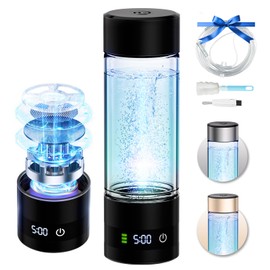 2025 IUHFSIFS Hydrogen Water Bottle【8-Hour Hydrogen Lock】Hydrogen Water Bottle【3 Minute Rapid Electrolysis】500ML Portable Water Lonizer with SPE & PEM,Hydrogen Rich Water Cup for Travel Office