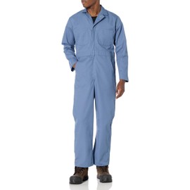 Red Kap Men's Tall Size Twill Action Back Coverall, Postman Blue, 52 Long