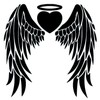 Angel Heart with Wings - Temporalis® Tattoo | Ephemeral, Vegan
