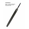 Proops Brothers Engineers File 6" 150mm Flat Bastard Coarse (F9603)