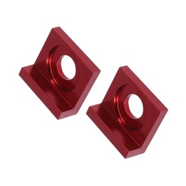 VekAuto 2 Pcs Chain Adjuster Block Tensioner, Motorcycle Chain Adjuster Block Universal for Motor Bike Metal Red