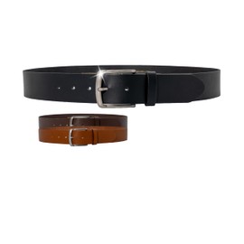 Weinmann® Men's Montana Belt - 100% Italian Cowhide Leather Belt, Chic Denim Belt - Width 4 cm - Made in Germany, black