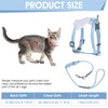 TIESOME Cat Harness and Leash Set, Adjustable Gradient Kitten Harness