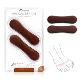 FLEXZENSE Sandal Straps | Comfort and Guard Against Any Tough Straps | 1 Pair (Saddle Brown)