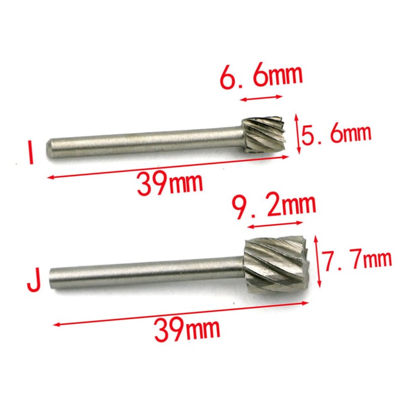 CHILDWEET Rotary Burr Drill Bits Set 10 Pcs High-Speed Steel
