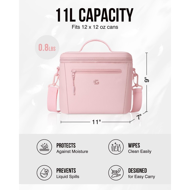 Insulated Lunch Box Bag Women Girls - Waterproof Leakproof Lightweight