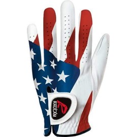 RAULAM INTERNATIONAL USA Flag Golf Gloves Perfect Grip for Men and Women (Women's X-Large, Left)