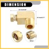 REPAIROCK 1 Pc M10x1 Universal 90 Degree Elbow Brass Fitting
