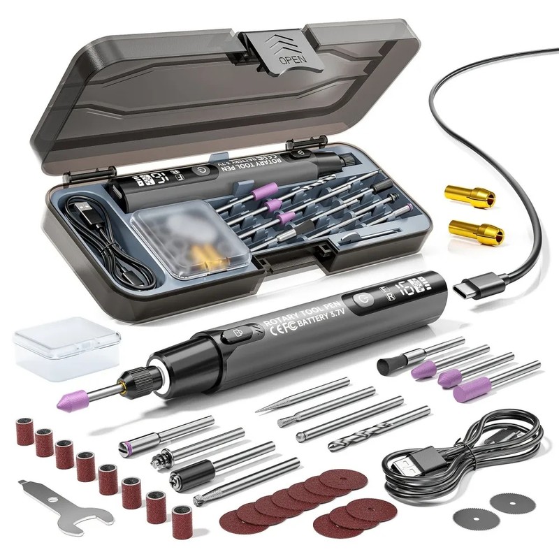 Cordless Rotary Tool Kit for DIY Crafts – 6-Speed Rechargeable