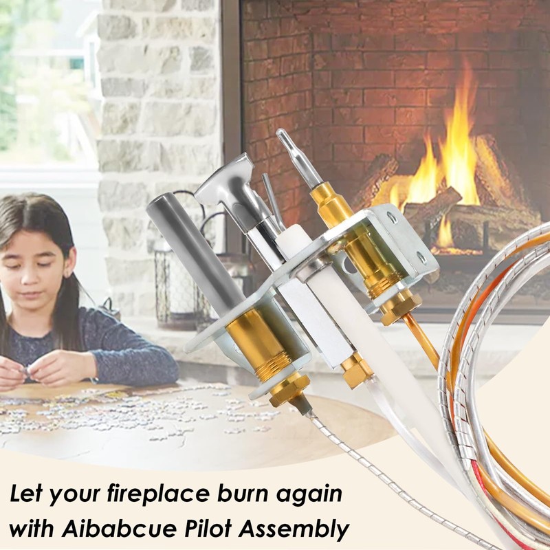 Aibabcue 4021-732 Natural Gas Pilot Assembly Kits for Heat N