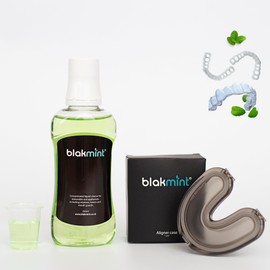 Blakmint Aligner Kit, 250ml Cleaning Solution and Portable Storage Case (Black)