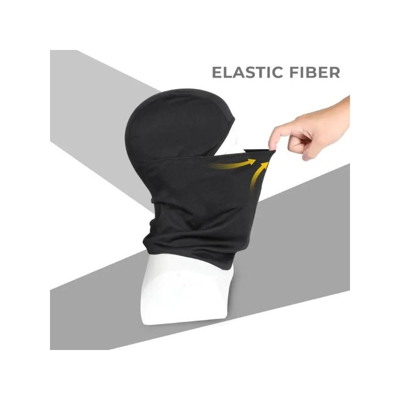 Full Face Mask, Multi-use, Sweat Absorption - Color: Black