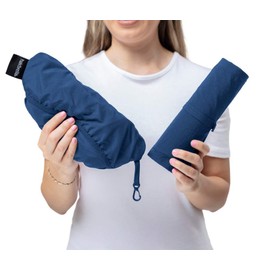 Hairbrella Kid's 100% impermeable sombrero de lluvia con forro de satén, visera protectora UV, ajustable, color verde azulado oscuro, Verde azulado, Talla única