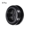 sourcing map Rubber Grommet Round Double-Sided Mount Dia 27 mm