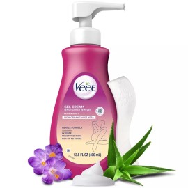여성용 비트 민감성 제모 무통 비키니 젤 라인 다리 팔 용 과 테스트 도구 13.5 FL OZ 펌프 병 Women's Painless Waxing bikini line legs arms Depilatory Gel 13.5 FL OZ Pump Bottle