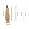 ArrErr Leather Sewing Awl Needle Wooden Handle Scratch Awl Tool