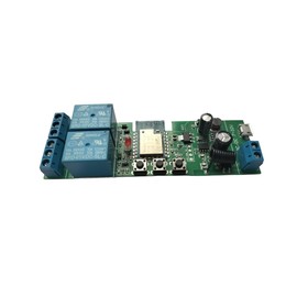 Yitouniu Tuya Smart Life WiFi Momentary Inching Relay Self-Locking Switch Module,DC 7-32V/USB 5V WiFi RF Bluetooth Relay,DIY Smart Home,Compatible with Alexa Goolge Home(2CH Smart Life)