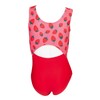 Destira Strawberry Fields Gymnastics Leotard for Girls, Trendy Split-Back Design