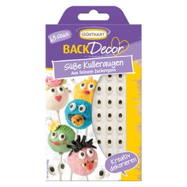 Günthart BackDecor - Colourful Sugar Eyes Mix - Icing Eyes - Colourful Eyes, Eyelashes, Googly Eyes, Comic Eyes