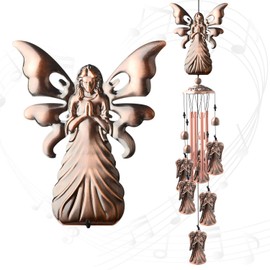 Angel Gifts for Grandma, Mother Wind Chimes ,Birthday Gifts for mom/Husband/Wife/Women/Aunt /Daughte/Friend/Niece/Sister/Teacher,Gardening Gifts,Memorial Windchime Outside,Yard Decor