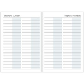 1ABOVE Premium Quality 2025 Diary | A5 Day to Page Diary | Hardback Gilt Edges Metal Corners for Home and Office Use (Red)