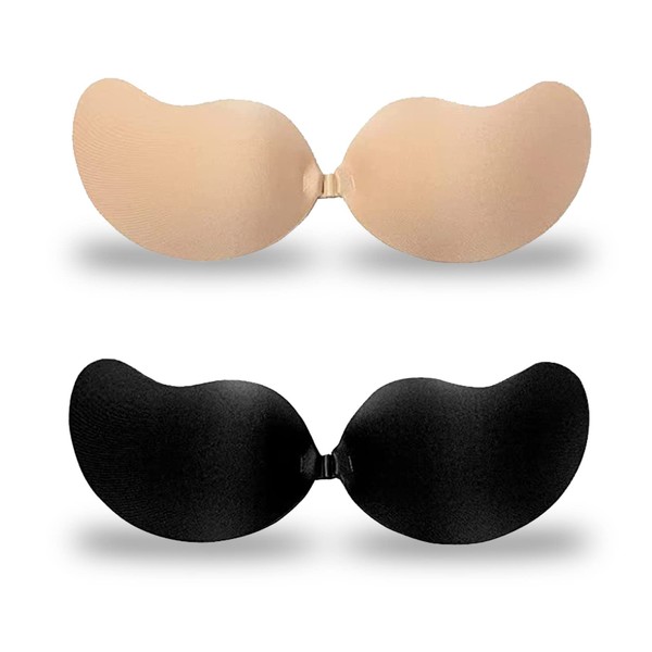 Wsedper Adhesive Bra Invisible Lifting Bra, Reusable Sticky Push Up