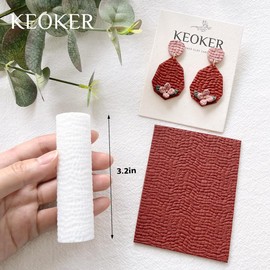 KEOKER Rodillo de textura de piel de arcilla polimérica, rodillo de textura de arcilla polimérica, rodillo de textura de piel para arcilla polimérica, hojas de textura de arcilla polimérica, gran