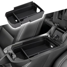 Neepiar Center Console Organizer Compatible with GMC Terrain 2018-2022 2023 2024 Armrest Storage Box Middle Console Tray Interior Accessories