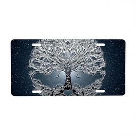 CafePress Tree of Life Nova Aluminum License Plate, Front License Plate, Vanity Tag