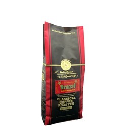 100% Arabica Coffee Beans, Brazil Santos SC17/18, Straight Coffee, 1 lb, 1 lb (454 g), Deep Roasted (Medium Coarse Grinding)