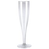 20 x one piece plastic champagne flute / glass -
