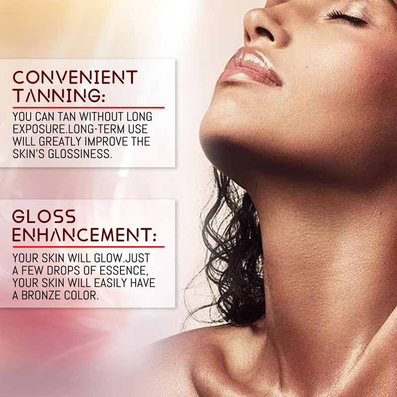 Ninnyi Sunless Tanning Drops, Naturally Boost Melanin Drops, Enhancing Your