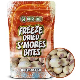 BLISS LIFE S'Mores Bites Freeze Dried TikTok Candy ASMR Crunchy Snack Treat 1.5oz