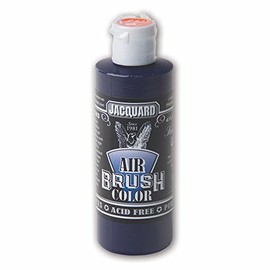 Sneaker Series Airbrush Color by Jacquard Artist Fluid Acrylic Paint Use on Multiple Surfaces, 4 Fluid Ounces (Navy)