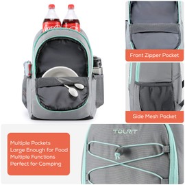 TOURIT Insulated Backpack Cooler Leakproof Lightweight Cooler Backpack for Lunches Picnics Hiking Beach Park or Day Trips 28 Cans