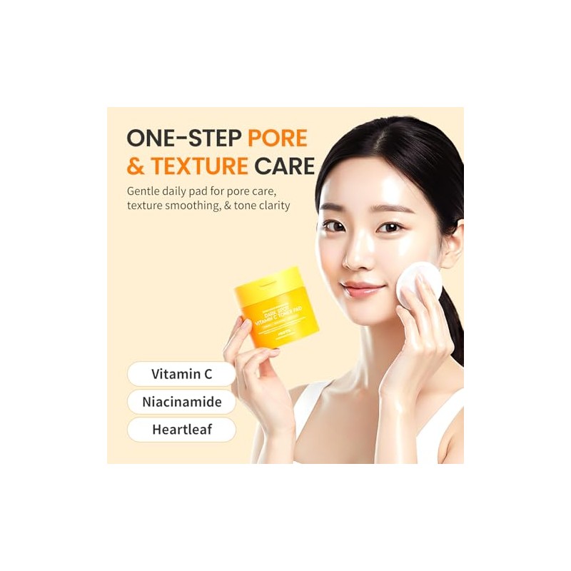 Vitamin C Toner Pads for Oily Skin - Hydrating &