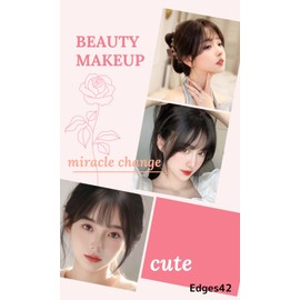 Edges42 Bangs Wig Partial Wig Hairpiece Point Wigs Bangs Natural Barre Hair Extensions (Dark Brown)