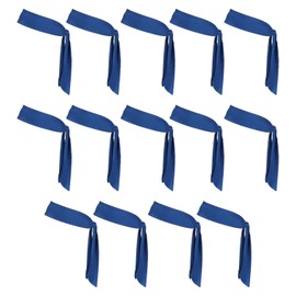 PATIKIL Head Ties Headbands, 14 Pcs Ninja Karate Headband Adjustable Sports Tie Back Sweat Wicking Workout Head Band for Men Women Running Tennis Yoga, Sapphire Blue