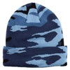 Trendy Apparel Shop Winter Camo Cuff Folded Beanie Hat -