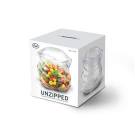 Genuine Fred UNZIPPED Hand-Blown Glass Bowl