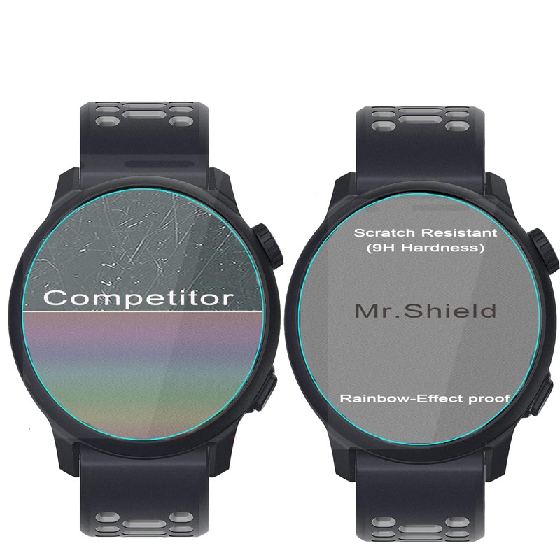 Mr.Shield Screen Protector compatible with COROS PACE 2 [Tempered Glass]