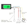 NInE-ROnG Backlight LCD Digital Operating Hour Meter Tachometer Engine Thermometer