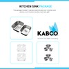 KABCO 32 Inch 18 Gauge Undermount Stainless Steel Classic Kitchen