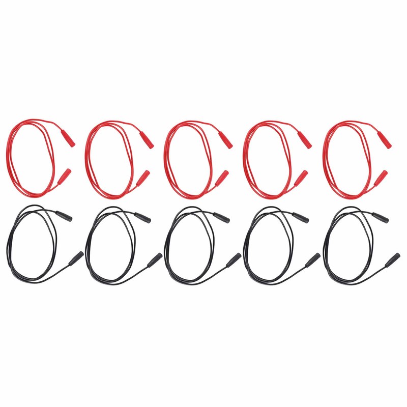 5 Sets Banana Test Lead Testing Cable Female to Female