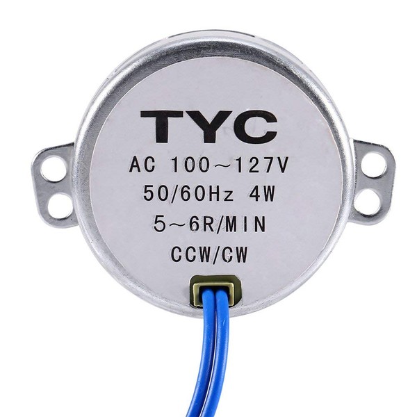 AC 100-127V Synchronous Motor Geared Motor 50/60Hz Frequency CW/CCW 4W