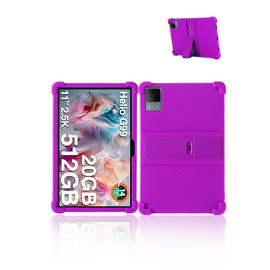 for DOOGEE T40 Android 14 Gaming Tablet,11" 2.5K Ultra Clear Display Tablet Model Case,Soft Silicone Adjustable Stand Cover Lightweight Kids Friendly,Purple.