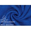 10 Pieces Set Wash Mitts Facecloths PREMIUM colour royal blue