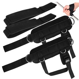 Totority Ankle Straps Lifting Wrist Straps Resistance Bands Compatible Gym Accessories for Hip Leg Exercises Unisex Workout Utility