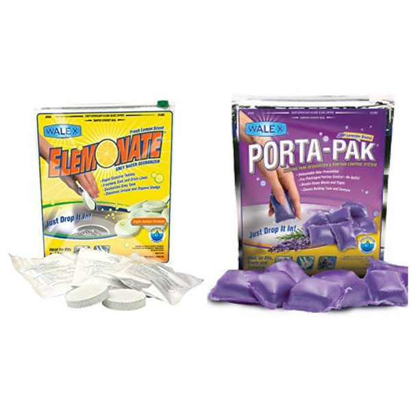 Walex Elemonate "Lemon Scent" Porta-Pak "Lavender Breeze" Gray Water /