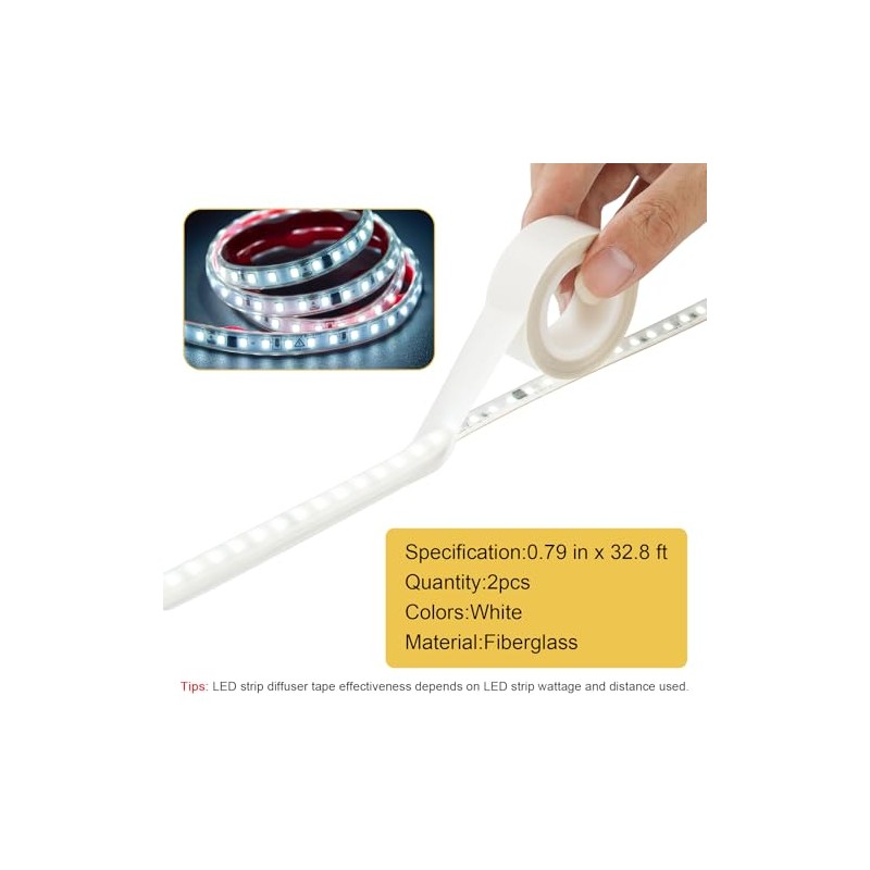 Light Soften Tape 2 PCS 0.78inx29ft LED Light Strip Masking